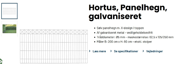 Sat ca.30m hortus hegn op