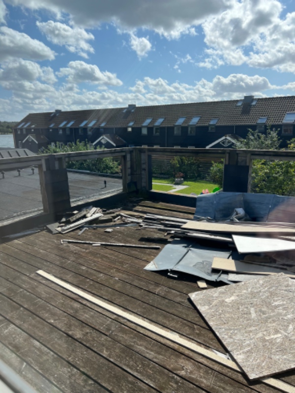 Afhentning af byggematerialer