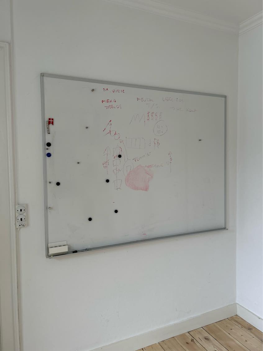 Maleopgave vægge, loft og paneler i to rum ca. 20 kvm per rum.