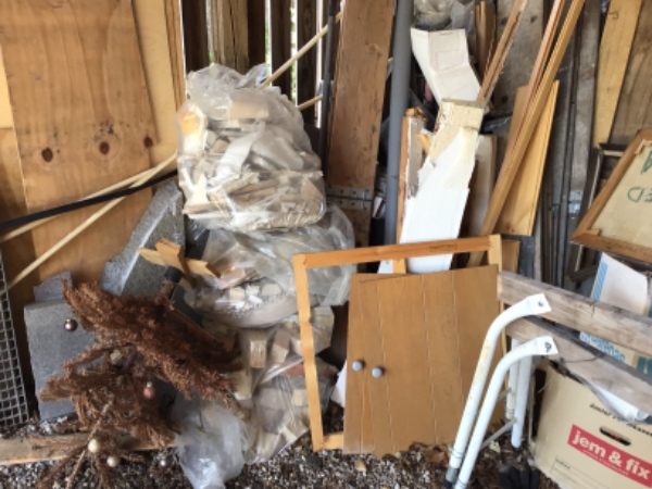 Affald kørt på affaldspladsen