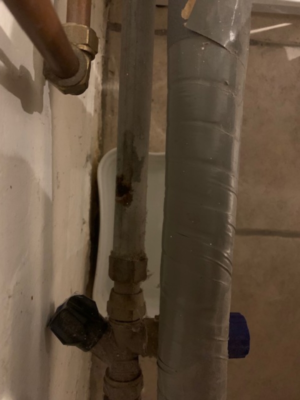 Udskiftninger af et vandrør