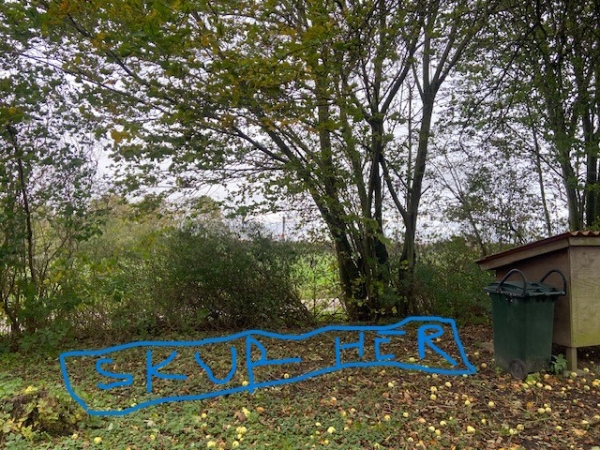 Træfældning, flyt af skur og beskæring