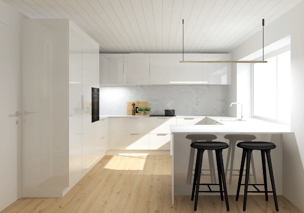 samling og montering køkken