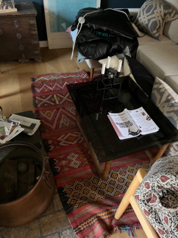 Tæpperens på trapperne, og to tæpper som kan fjernes