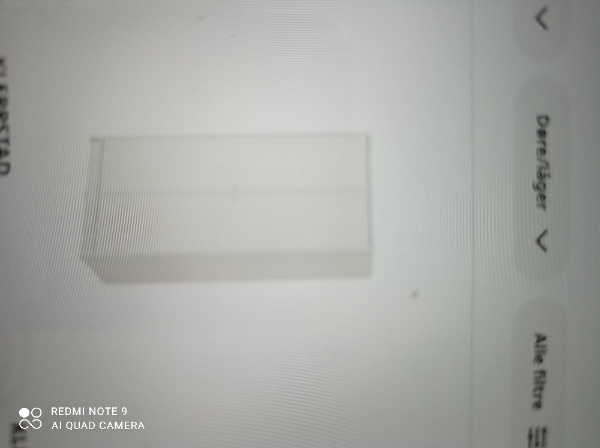 Samle et skab og en kasse med 4 rum i. Alt er fra ikea