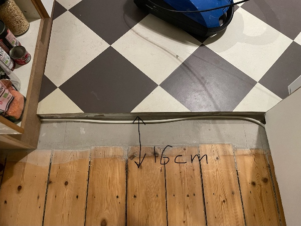 Gulvkile/rampe til gulvhøjdeforskel