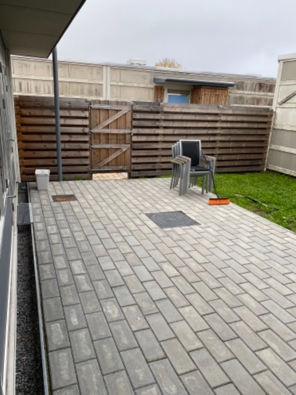 Lægning af haveflise på 24 kvm