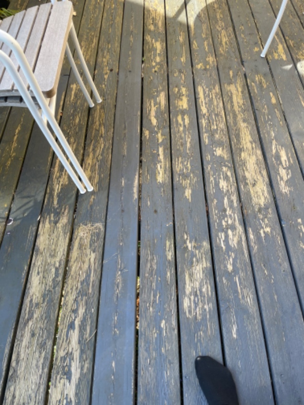 Slibning af træterrasse