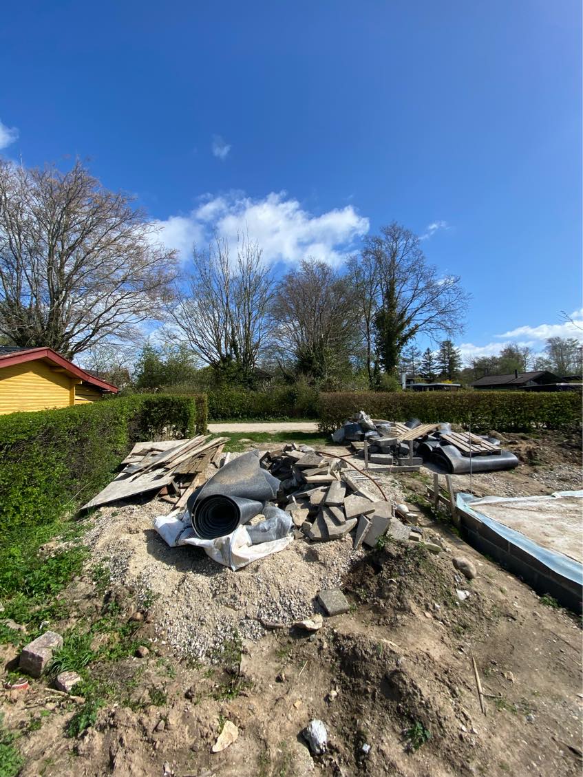 Affald på genbrugspladsen