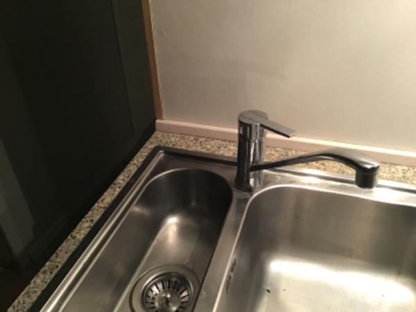 Ny vandhane i køkken