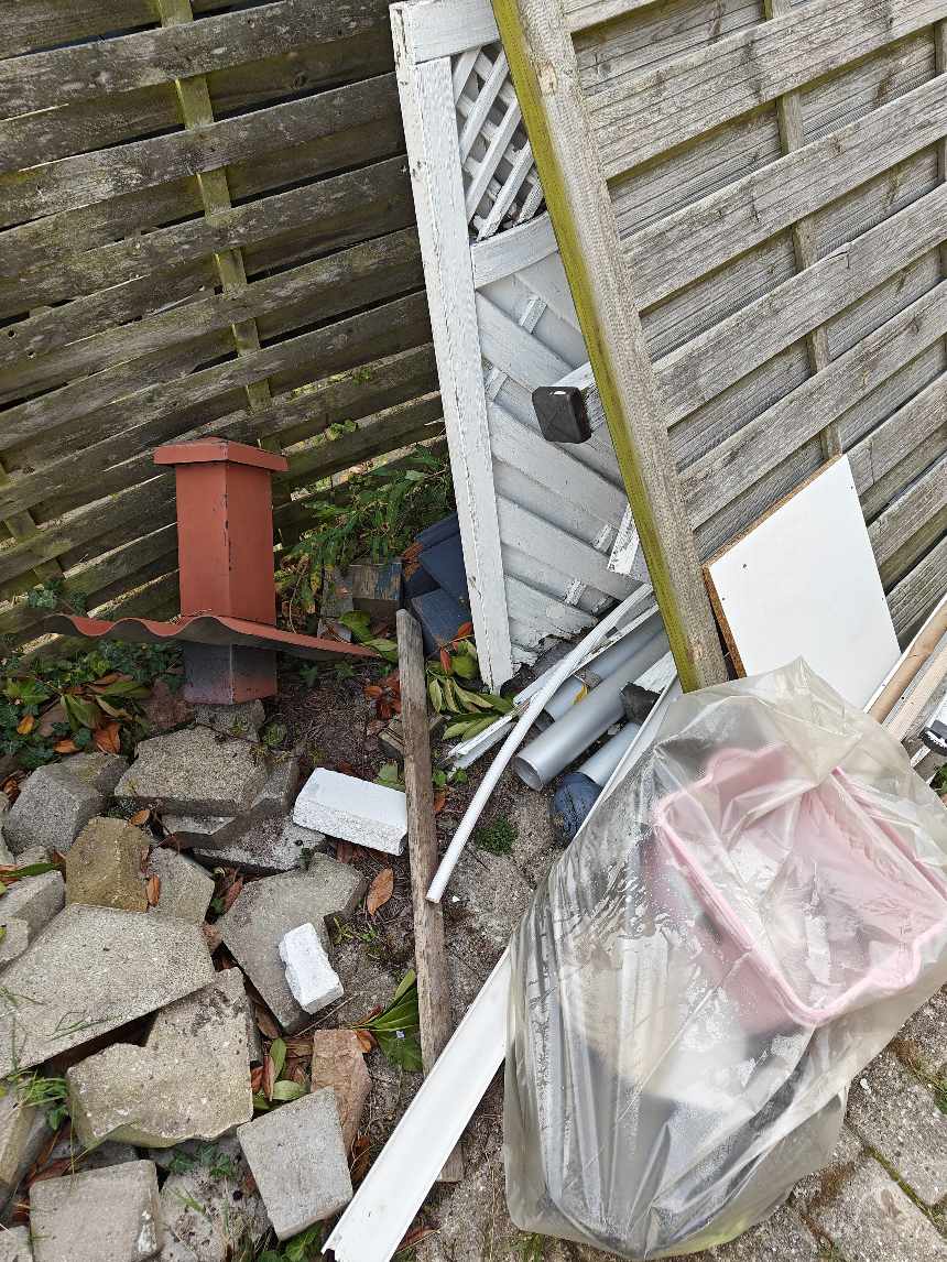 Bortkørsel af diverse skrald, byggematerialer og storskrald