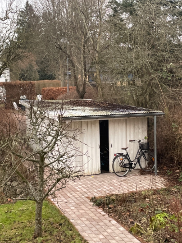 Forlænge garage tag til cykelskur