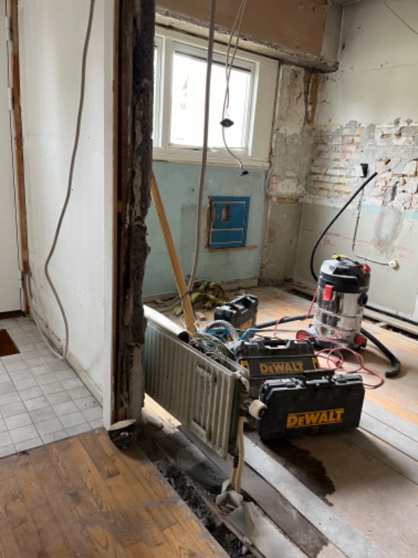 Flytning af radiator