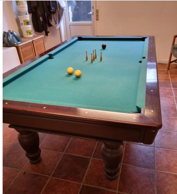 Flytning af 1/4 match billardbord fra kælder i Frederiksynd til bolig i Gadstrup