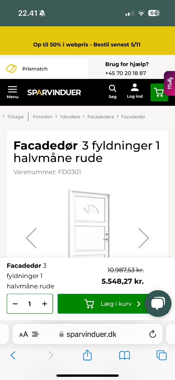 To nye facededør