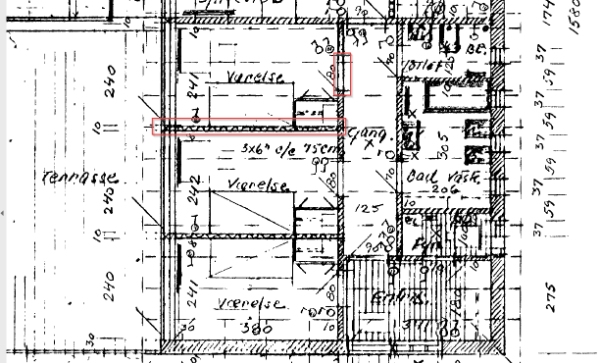 Etablering af dør og skillevæg samt flyt af stikkontakt