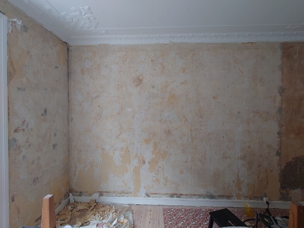 Spartle og filte væg