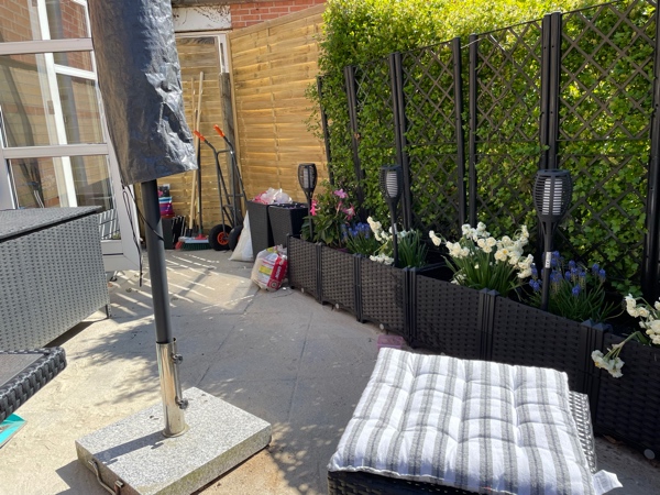 Flisebelægning i have (20 m2)