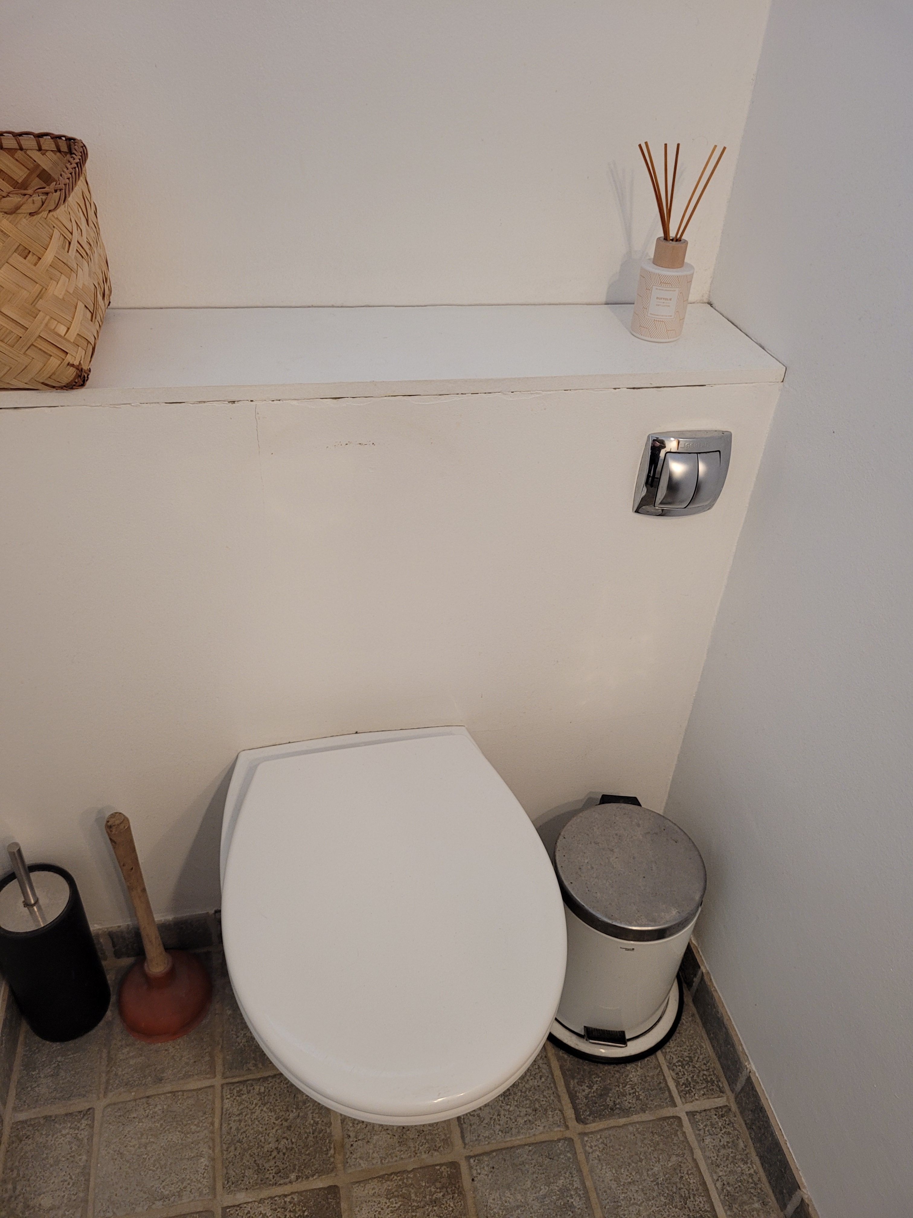Toilet der løber