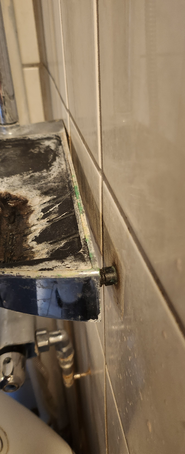 Afmontering af gammel brusestang og montering af ny