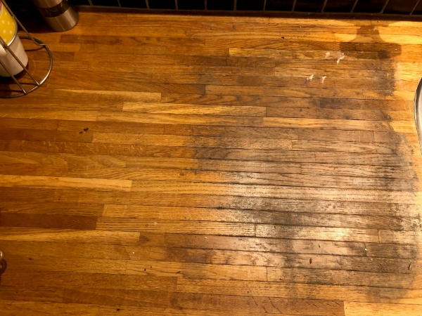 køkken bord polering