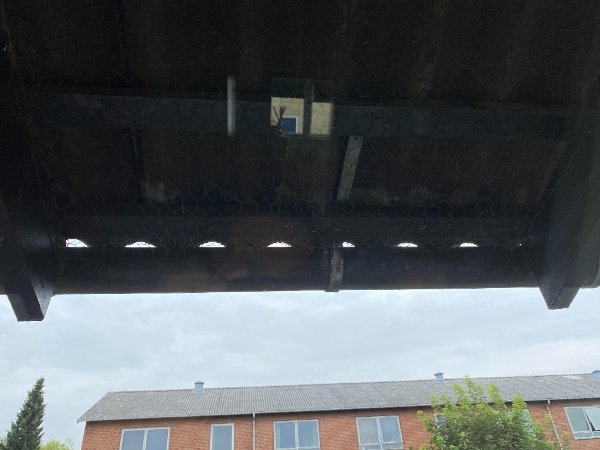 Montering af fuglenet/fuglegitter