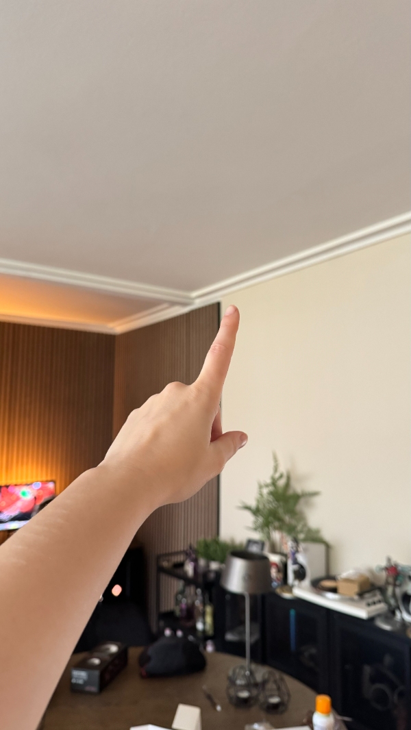 Loftlampe og kabeltrækning