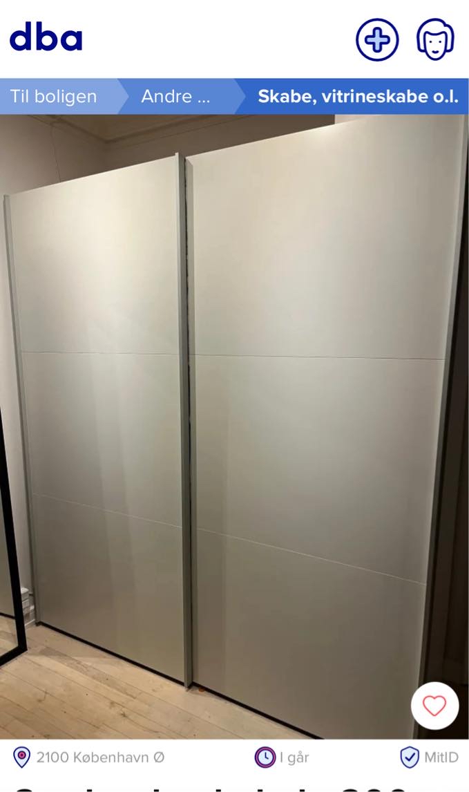 Afhentning af garderobe fra 4. Sal til et  rækkehus