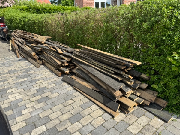 Bortskaffelse af terrassebrædder