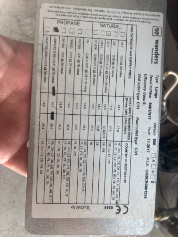 Installation af gaspejs