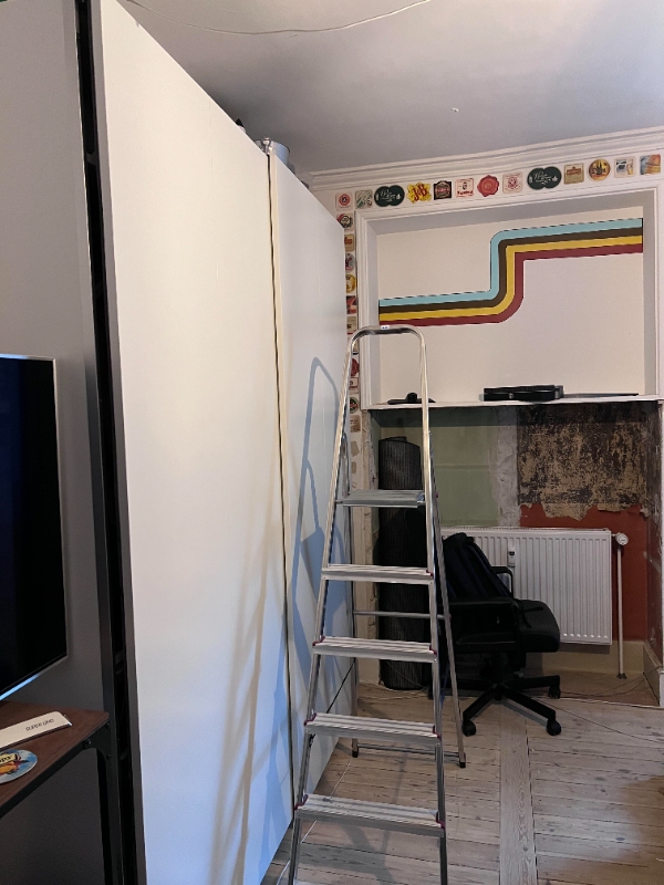 Oppudsning af murværk i indhak