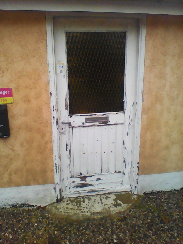 maling af 2 yderdørre - hvid