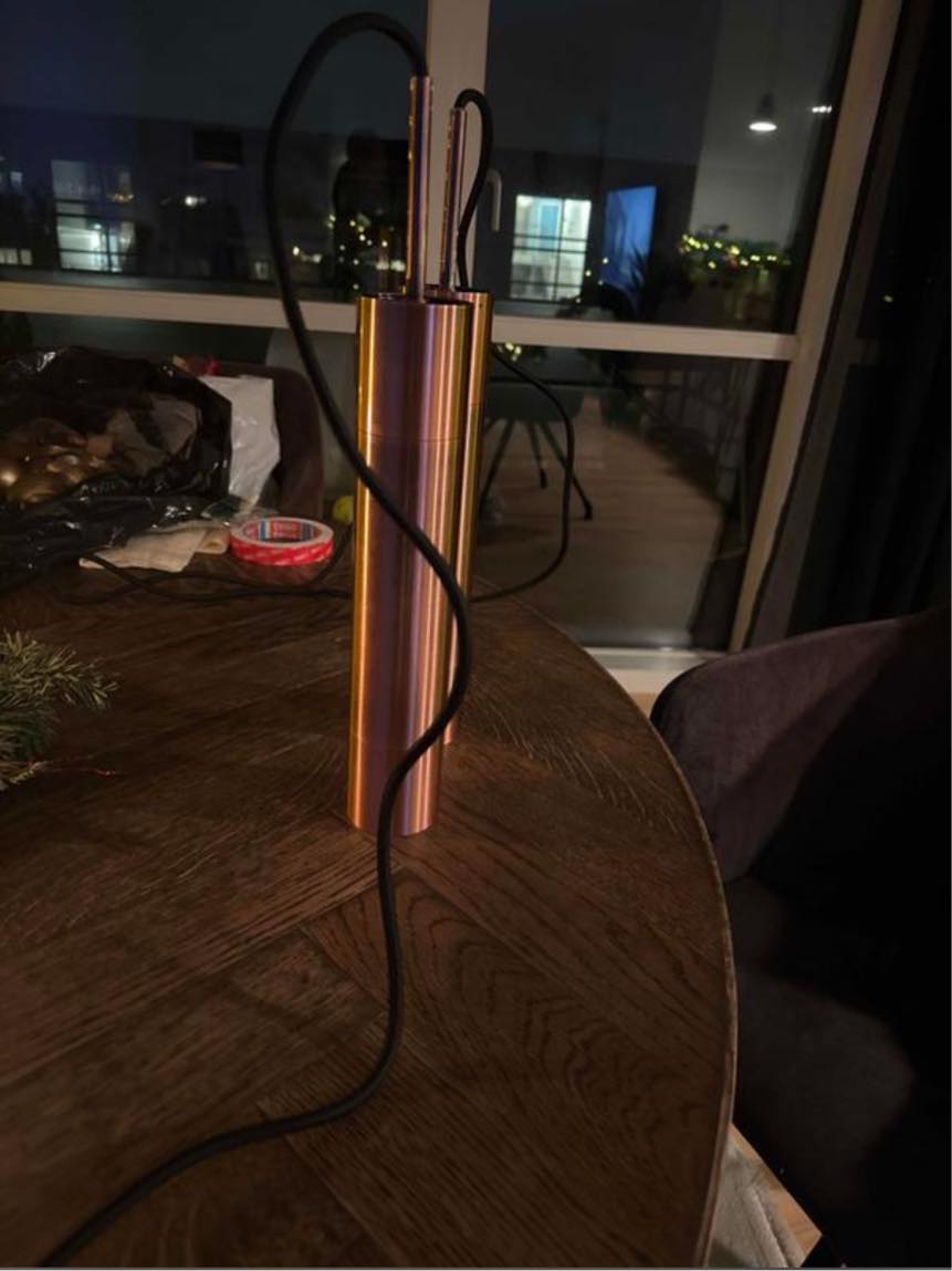 Montering af lampe