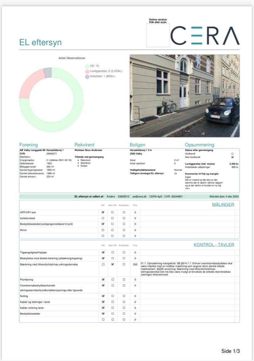 Lovliggørelse af elinstallationer