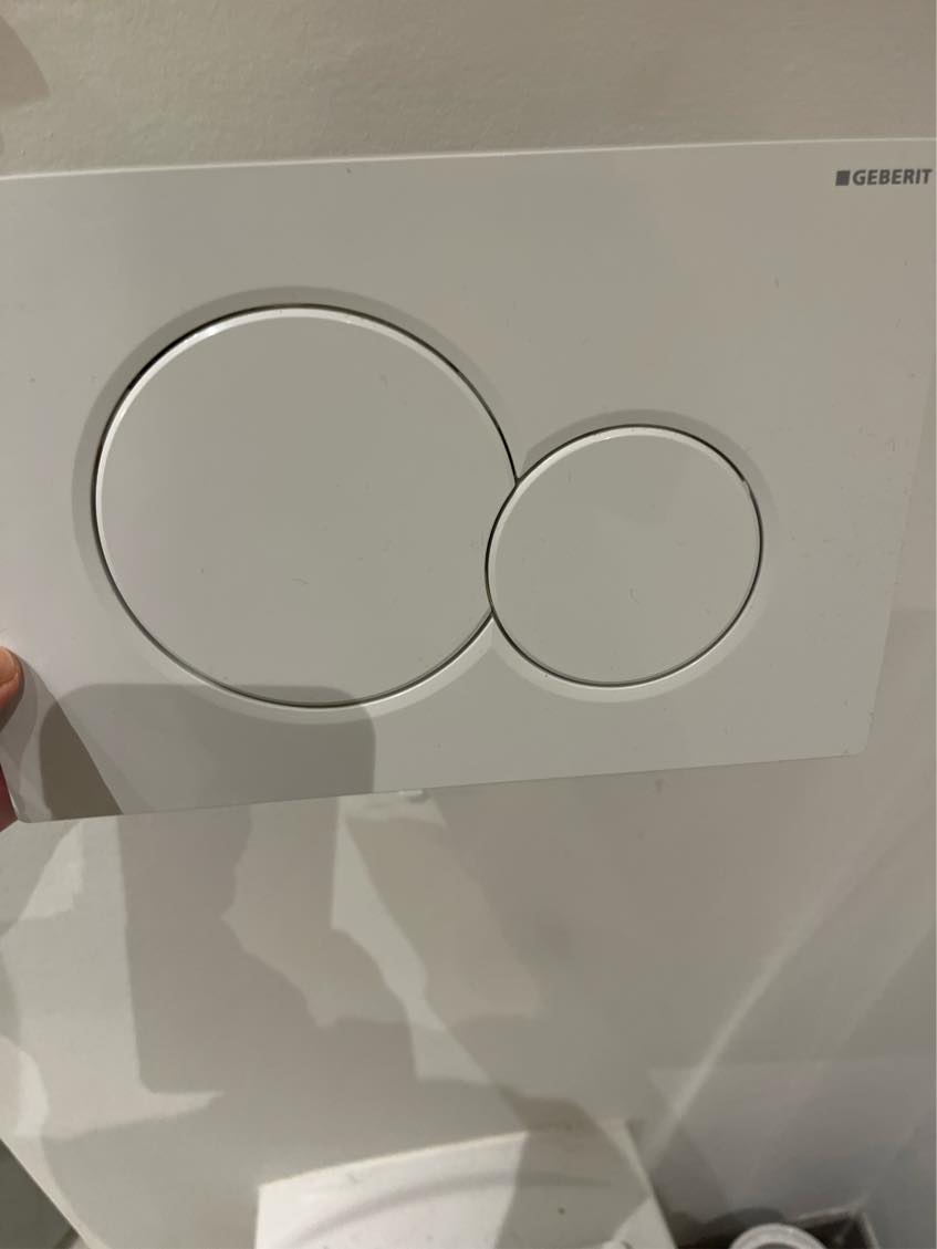 Geberit væghængt toilet løber