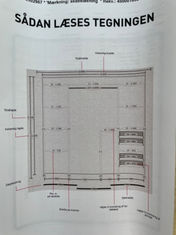 Montering af skydedørskabe
