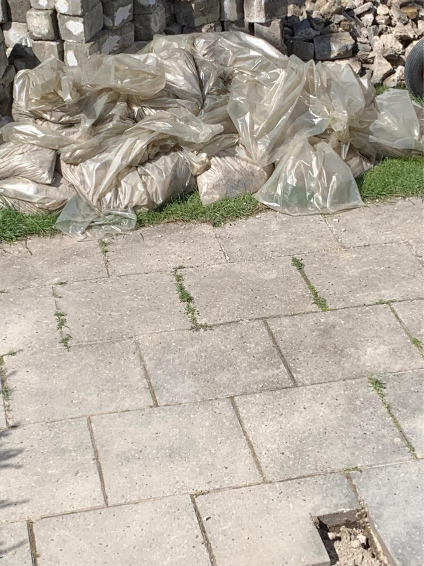 Bortskaffelse af sand og sten