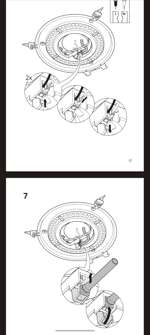 Opsætning af 14 loftlamper