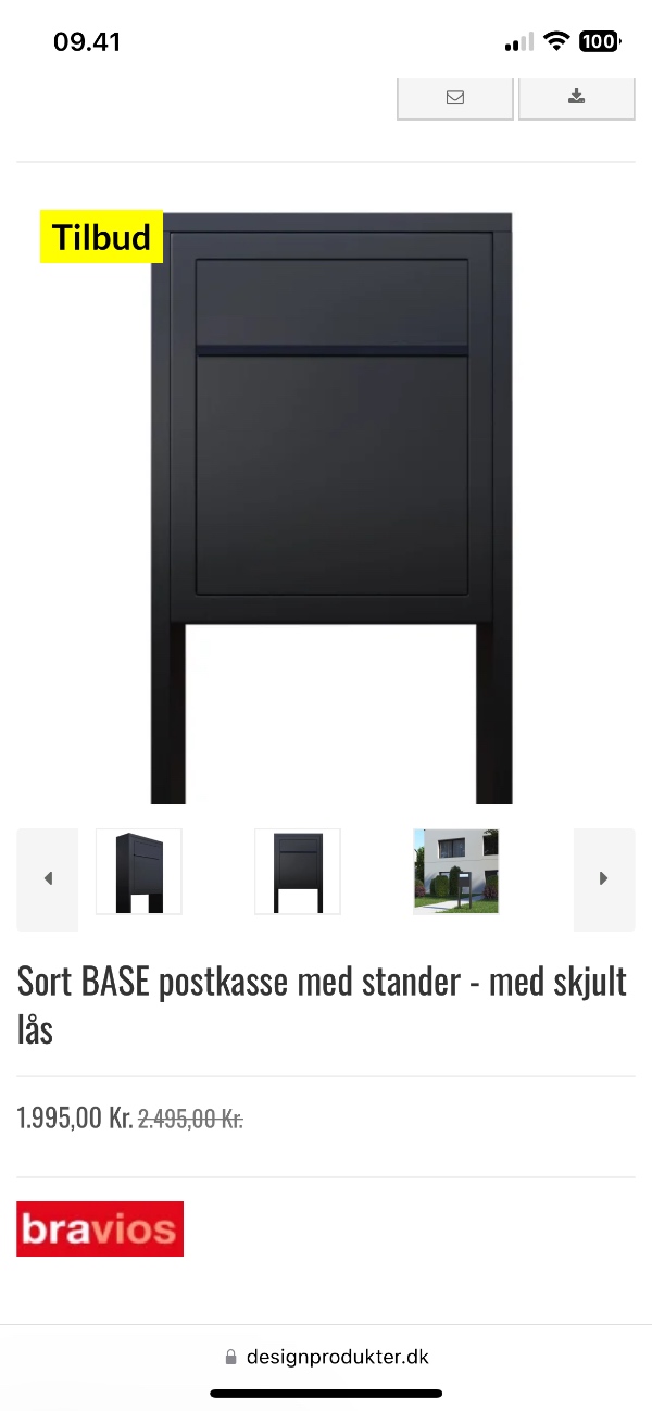 Postkasse afmonteres og ny på monteres da skralde mandens lastbil har på kørt postkasse 🙈