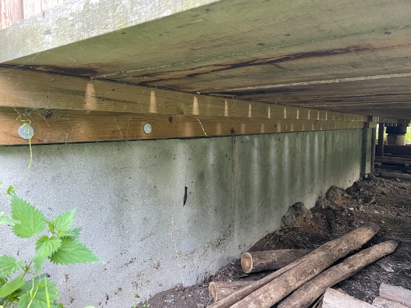 Kabling og ny dobbelt ude stikkontakt