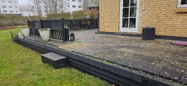 Flise terrasse, vinkel