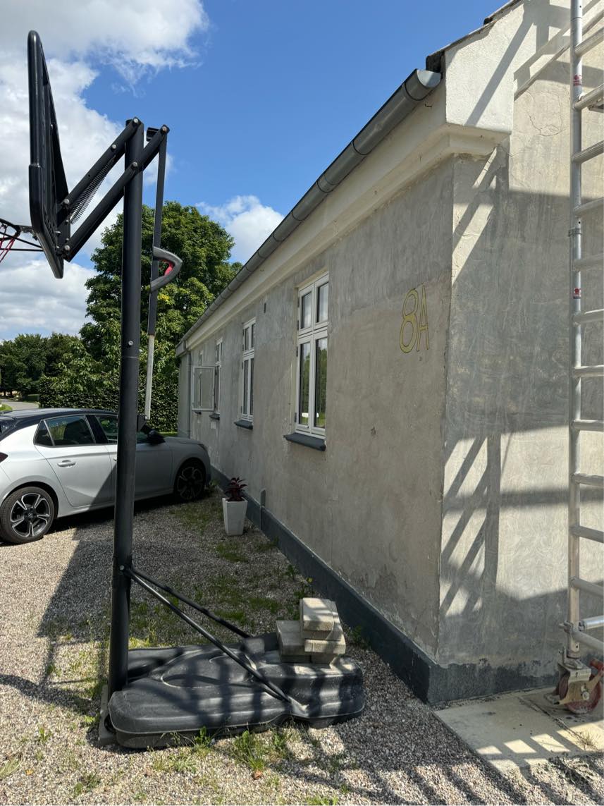 Netpudsning af tre facader