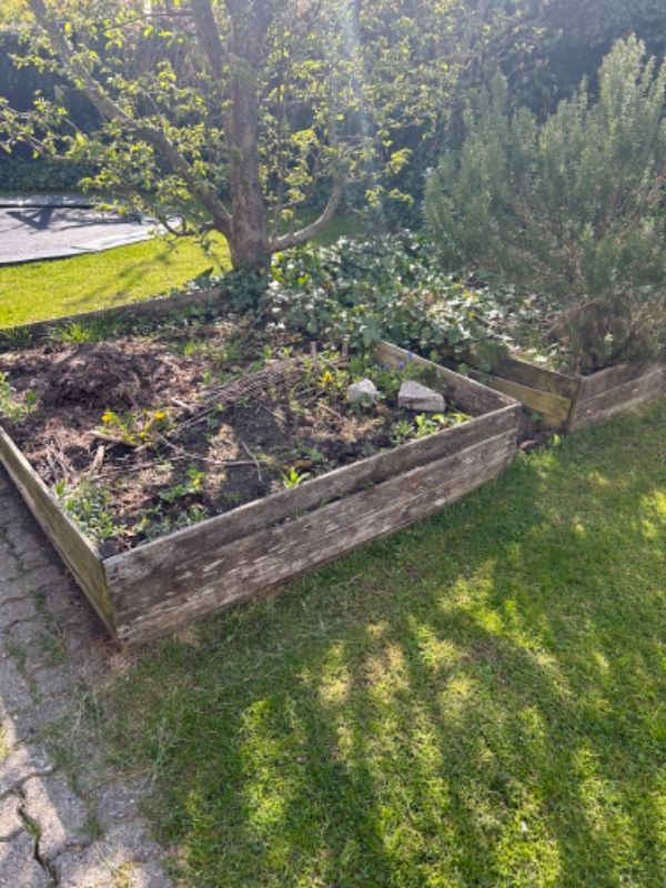 Fjernet 2 højbede og kørt det på lossepladsen