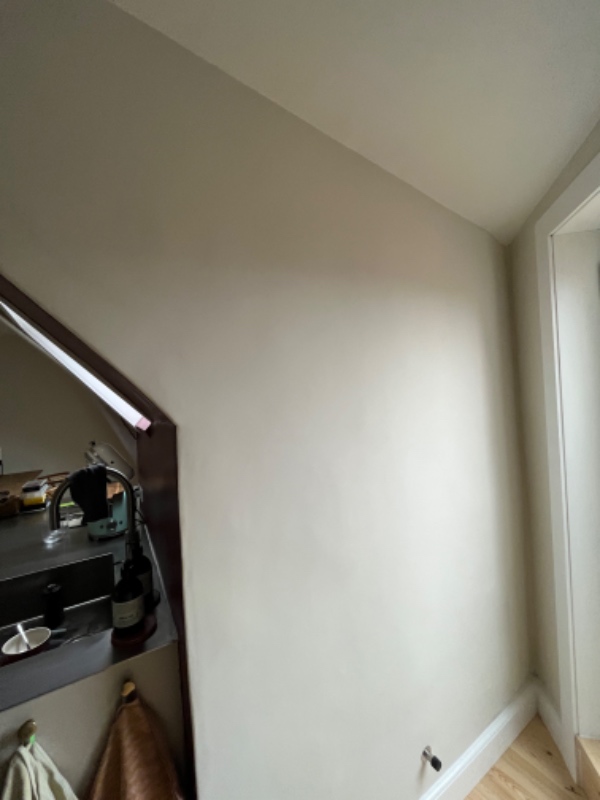 Opsætning af glasfilt på mindre væg