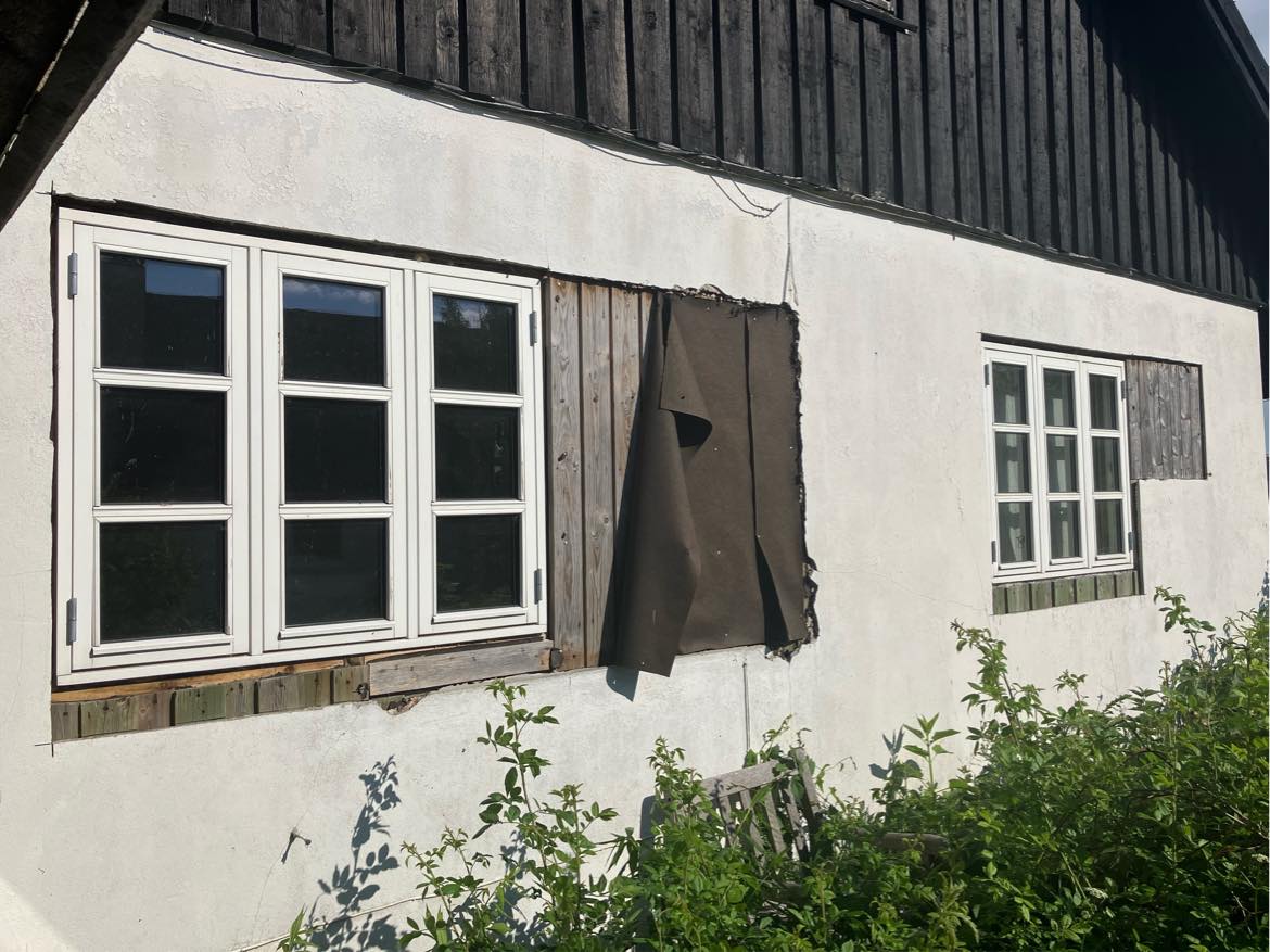 Pudse væg