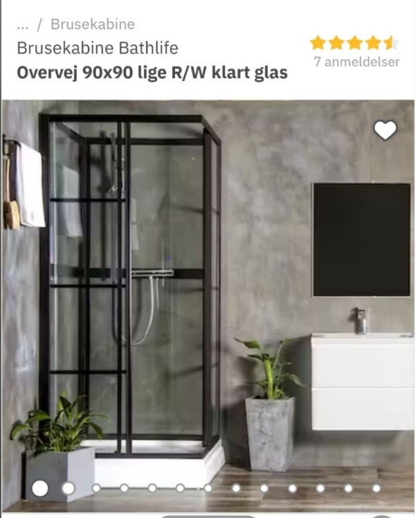 Installation af brusekabine i kælder