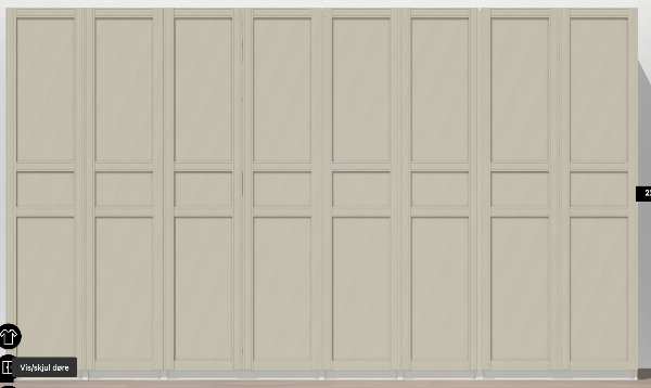 Samling af Ikea PAX skab