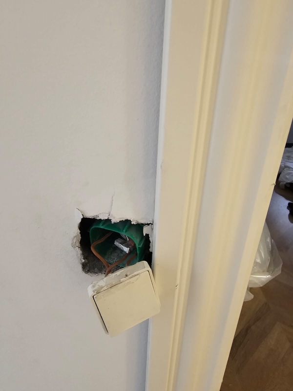 Fyldning før tømrerarbejde