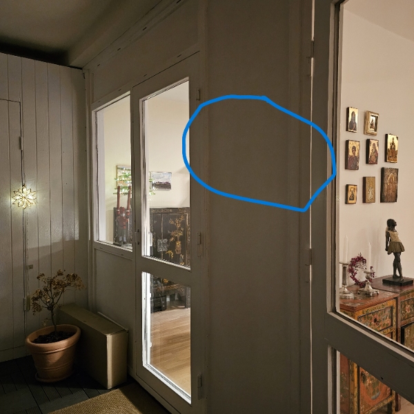 Lampe montering i stue og i altan