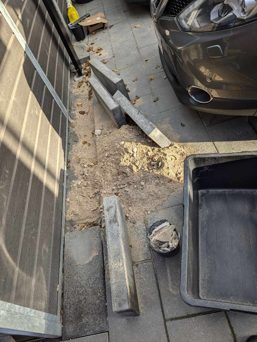 Skal have lagt cirka 8 tunge fliser